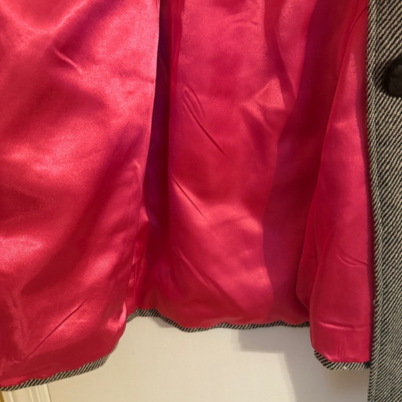 NWT Anthropologie Tulle herringbone Jacket Pink lined women L - Picture 8 of 9